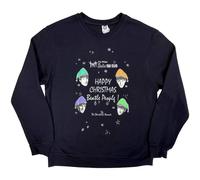 The Beatles Men's Happy Christmas Sweatshirt L in Navy | Size: Large The Beatles Navy L