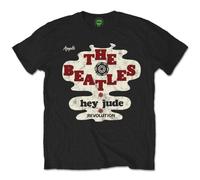 The Beatles Men's Hey Jude lution T-Shirt in Black | Size: Medium The Beatles Black M