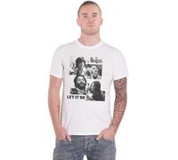 The Beatles Men's Let It Be T-Shirt, White, Medium