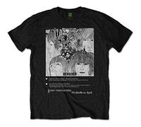 (XXL, Black) The Beatles Revolver 8 Track Tee