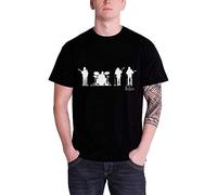 The Beatles Men's Saville Row Line Up T-Shirt, Black, X-Large