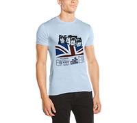 The Beatles Men's Shea Stadium Short Sleeve T-Shirt, Blue, XX-Large