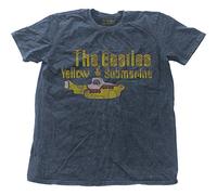 The Beatles Men's Yellow Submarine Nothing Is Real Snow Wash T-Shirt, Blue (Denim), XX-Large