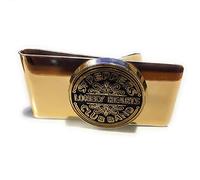 The Beatles Money Clip SGT Pepper Band Logo Black & Gold Official Metal One Size