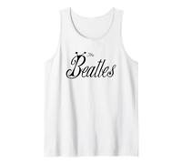 The Beatles Official Bug Logo Rock n Roll Pop Music Band Tank Top