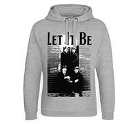 The Beatles Officially Licensed Let It Be Epic Hoodie (Heather Grey), Large