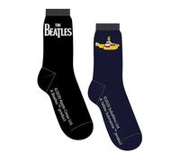 The Beatles Pack of 2 Officially Licensed Men's Socks Yellow