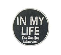 The Beatles Patch In My Life Rubber Soul Official Black embroidered Iron on One Size