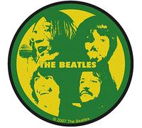 The Beatles Patch Let it Be Band Logo Official Green Woven Iron on 9cm Taglia unica