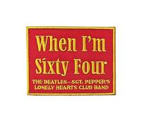 The Beatles Patch When Im Sixty Four Sgt Pepper Official embroidered Iron on One Size