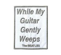 The Beatles Patch While My Guitar Gently Weeps Official embroidered Iron on One Size