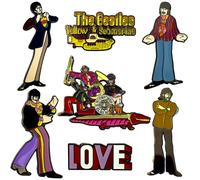The Beatles Pin Badge (Pack of 7) The Beatles Multicolor