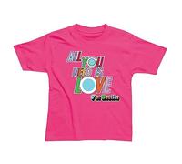 The Beatles Pink T Shirt For Kids (Abbey Road Beatles Design), Beatles T Shirt. Machine Washable Kids Tshirt / Kids T Shirt. Beatles Gifts for Kids. Girls and Boys' T-Shirts - Genuine Merchandise