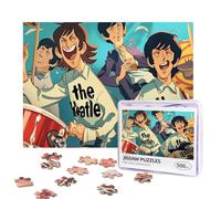 The Beatles Puzzles 500 Pieces Personalized Jigsaw Puzzles Photos Puzzle with Storage Bag Challenging Picture Puzzle for Adults Home Decor Wedding (52x38 CM)
