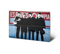 The Beatles Pyramid International In Paris Wood Print, Multi-Colour, 40 x 59 cm