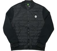 The Beatles Quilted Jacket Classic Drum Band Logo Official Black Unisex M