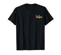 The Beatles - Rainbow Song Titles Collage T-Shirt, Men, Black, Medium