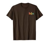 The Beatles - Rainbow Song Titles Collage T-Shirt, Men, Brown, X-Large