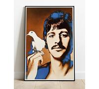 The Beatles - Rare Psychedelic Ringo Starr Print : A Huge 36"x24" Poster Print Similar (Slightly Larger) to A1 Size : Vintage Retro Reproduction