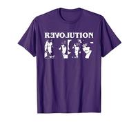 The Beatles - Revolution T-Shirt, Men, Purple, X-Large