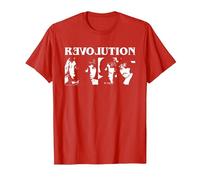 The Beatles - Revolution T-Shirt, Men, Red, X-Large