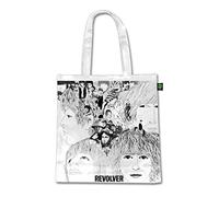 The Beatles Revolver Official White eco Tote Bag 38cm x 36cm One Size