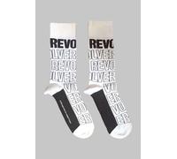 The Beatles Revolver Text Outline Repeat Ankle Socks
