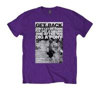 The Beatles Rooftop Shot T-Shirt in Purple | Size: Medium The Beatles Purple M