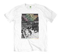 The Beatles Rooftop Songs Gradient T-Shirt in White | Size: Large The Beatles White L