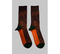 The Beatles Rubber Soul Text Outline Repeat Ankle Socks