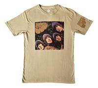 The Beatles Sand XL Cotton Polyester Band Photo Printed Short-Sleeved T-Shirt