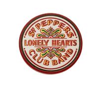The Beatles Sgt Pepper Badge in Red The Beatles Red