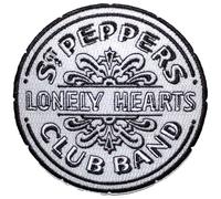 The Beatles SGT Pepper Drum B&W Woven Patch One Size