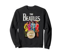 The Beatles - Sgt. Pepper's Lonely Hearts Sweatshirt, Adult Unisex, Black, Large