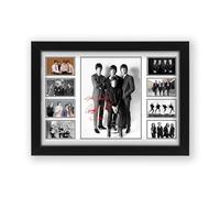 The Beatles Signed Poster Print - Limited Edition Autograph Fan Gift - Collectible Memorabilia Merchandise (Framed A4 (30x21cm))