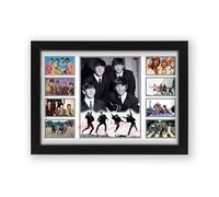 The Beatles Signed Poster Print - Limited Edition Autograph Fan Gift - Collectible Memorabilia Merchandise (Framed A4 (30x21cm))