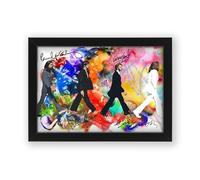 The Beatles Signed Poster Print - Limited Edition Autograph Fan Gift - Collectible Memorabilia Merchandise (Framed A4 (30x21cm))