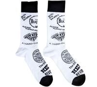 The Beatles Socks Albums Monochrome Official Mens White (UK Size 7-11) One Size