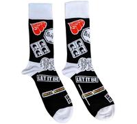 The Beatles Socks Icons Band Logo Official Mens Black (UK Size 7-11) One Size