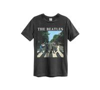 The Beatles T Shirt Abbey Road Band Logo new Official Amplified Unisex Charcoal