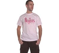 The Beatles T Shirt Band Silhouettes Logo Official Mens White XXL