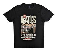 The Beatles T Shirt Cavern Club Live 63 Official Mens Black M