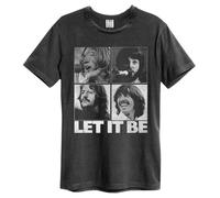 The Beatles T Shirt Let It Be new Official Unisex Amplified Vintage Charcoal