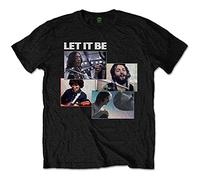 (XXL, Black) The Beatles Let It Be Recording Shots Tee