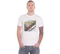 The Beatles T Shirt Please Please Me Gold Foil Logo Official Mens White M