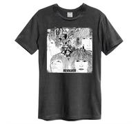 The Beatles T Shirt Revolver new Official Unisex Amplified Vintage Charcoal