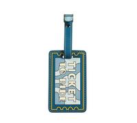 The Beatles (Ticket to Ride) Blue/White 6.5 x 2.3 Inch PU Leather Suitcase Luggage Travel Bag Tag