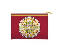 The Beatles Travel Zip Pouch 16cmx24cm Portable Organizer SGT Pepper's Lonely Hearts Clubs Band