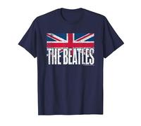 The Beatles - UK Flag T-Shirt, Men, Navy Blue, Small