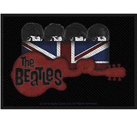 Beatles the - The Beatles Guitar And Union Jack Woven Patch Accessory Size